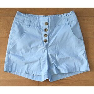 Original Penguin Women’s Light Blue Shorts Button Up Size 2